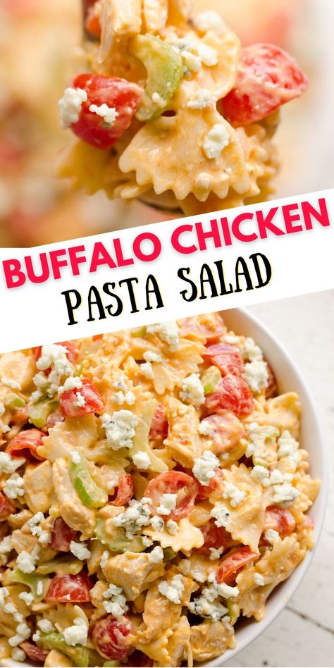 Buffalo Chicken Pasta Salad Cold, Barbeque Chicken Pasta, Buffalo Pasta Salad, Bbq Chicken Pasta Salad, Creamy Buffalo Sauce, Portuguese Rice, Bbq Chicken Wings Recipe, Buffalo Chicken Pasta Salad, Chicken Pasta Salad Recipes