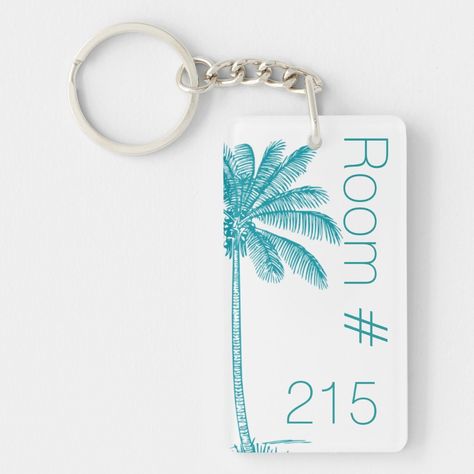 Tropical Palm Hotel Room Key Keychain, Adult Unisex, Size: Large, Sky Blue Hotel Room Key Card Design, Hotel Room Keychain, Hotel Keychain Ideas, Keychain Hotel, Hotel Room Key, Hotel Keychain, Beach Keychain, Atelier Design, Hotel Operations