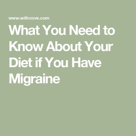 What You Need to Know About Your Diet if You Have Migraine Diets To Help With Migraines, Low Tyramine Diet, Hangover Headache, Migraine Diet, Yellow Vegetables, Migraine Triggers, Club Crackers, Migraine Pain, Migraine Prevention