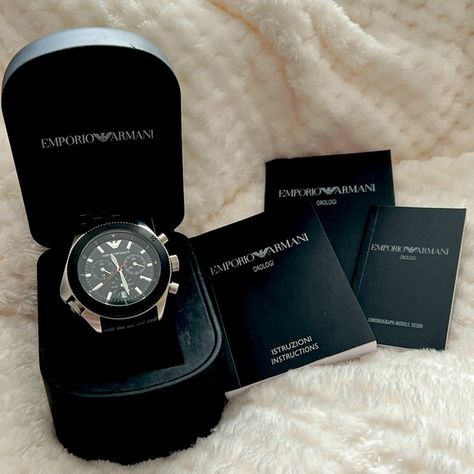 EMPORIO ARMANI Men’s Watch Emporio Armani Watch, Armani Watch, Emporio Armani Men, Armani Watches, Armani Men, Fashion Lover, Emporio Armani, Smart Watch, Original Box