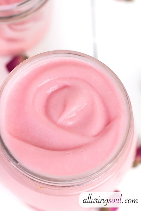 DIY Hibiscus And Rose Body Cream For Glowing Skin Hibiscus Body Butter, Hibiscus And Honey Firming Cream Diy, Face Cream For Acne, Cream For Glowing Skin, Body Cream Recipe, Cream For Acne, Diy Face Cream, Diy Body Butter, Rose Face