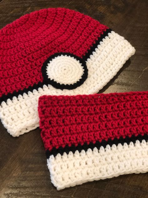 Crochet Patterns Free Hats, Pokemon Hat Crochet, Crochet Pokemon Hat, Pokemon Crochet Hat, Pokemon Crochet Patterns Free, Crochet Santa Hat Free Pattern, Pokémon Hat, Crochet Pattern Pokemon, Childrens Crochet Hats