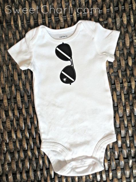 Sweet Charli: DIY Onesies for Boys!! cute sunglasses! Baby Boy Onesies Diy, Diy Onesies, Baby Onesies Diy, Diy Onesie, Sunglasses Diy, Boy Onsies, Boy Onesies, Cricut Baby, Boy Diy