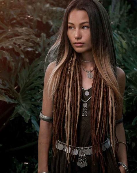 Hairstyles For Dreadlocks, Half Dreads, Faux Dreadlocks, Partial Dreads, Long Dreads, Stylish Hairstyles, Beautiful Dreadlocks, Viking Hair, Hippie Hair