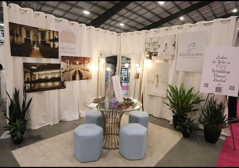 Wedding Venue Bridal Show Booth, Fitness Expo Booth Ideas, Wedding Venue Booth Ideas Bridal Show, Wedding Show Booth Display, Wedding Exhibition Booth Design, Wedding Expo Booth Ideas Bridal Show, Wedding Fair Stand Ideas, Event Booth Design Ideas, Bridal Expo Booth Ideas