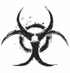 Biohazard Sign, Biohazard Symbol, Grunge Style, A Black, Black And White, Tattoos, White, Black