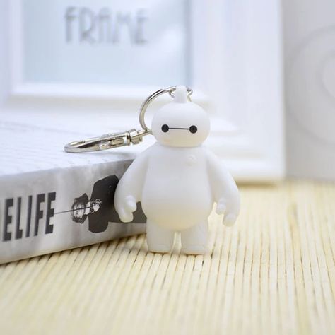 Big Hero 6 Baymax Key Chain 6cm Cute Action Figure Pendant Keychain Gift Keyring for friends _ - AliExpress Mobile Plastic Keychain, Clay Keychain, Keychain Ring, Cute Polymer Clay, Baymax, Hero 6, Polymer Clay Charms, Big Hero 6, Stylish Earring