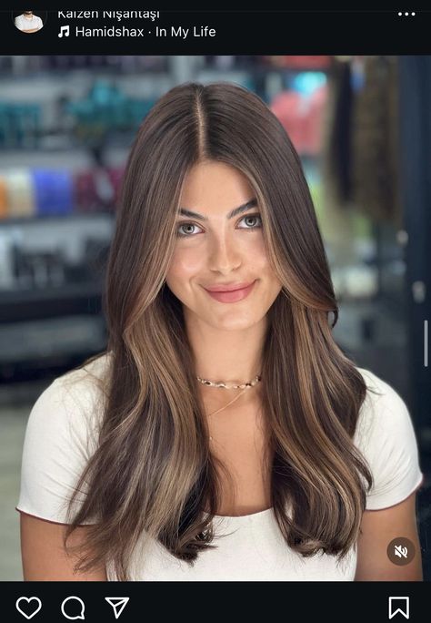 Indian Skin Hair Highlights, Brown Hair Colors Indian Skin, Brown Hair Front Highlights, Balayage Hair Colour For Indian Skin, Balayage Hair Indian Skin, Haircolour Ideas For Indian Skin, Hair Color For Dark Skin Tone Indian, Indian Balayage, Hair Colours For Brown Skin Indian