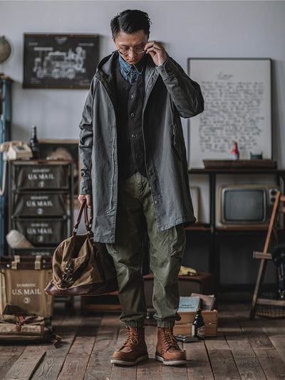 Mens Clothing Styles Over 40, Pnw Style, Fishtail Parka, Mens Overalls, Windproof Jacket, Hooded Parka, Parka Coat, Mens Hooded, Military Inspired