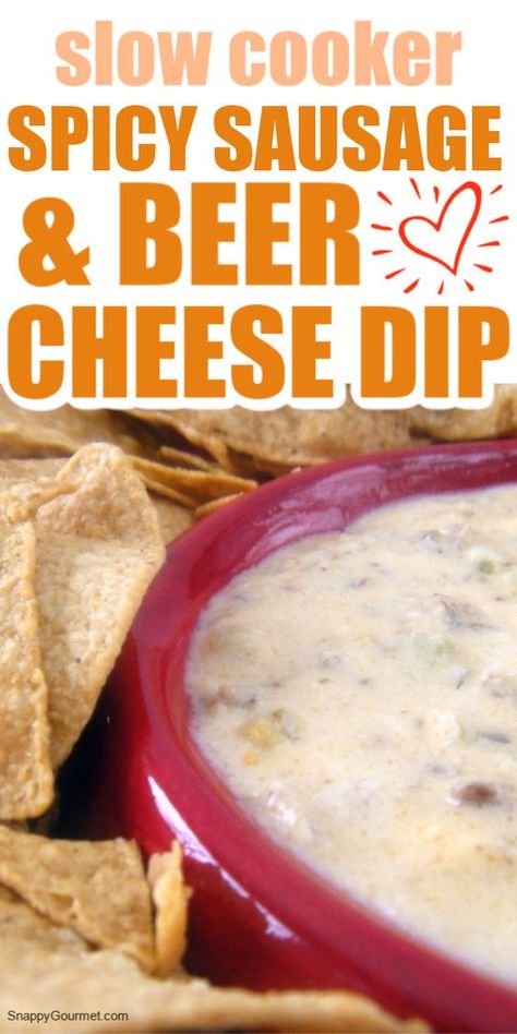 Sausage Beer Cheese Dip Crock Pot, Sausage Beer Cheese Dip, Beer Dip Recipe, Eat Appetizers, Warm Dip Recipes, Dip Crockpot, Cheese Dip Crock Pot, Beer Cheese Dip Recipe, Beer Cheese Dip