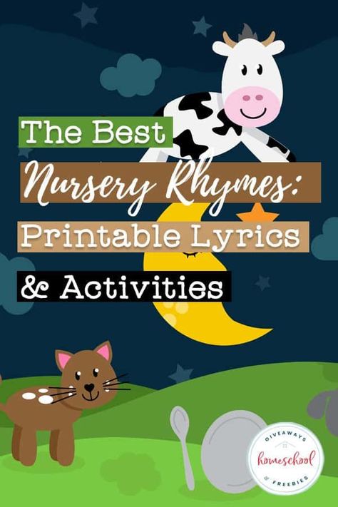 Are you wanting your little ones to learn nursery rhymes? Check out the best nursery rhymes with printable lyrics and activities for kids. Nursery Rhymes Preschool Theme, Nursery Rhyme Lessons, Free Nursery Rhymes, Nursery Rhymes Preschool Crafts, Preschool Freebies, New Nursery Rhymes, Best Nursery Rhymes, Rhymes Lyrics, Nursery Rhymes Lyrics