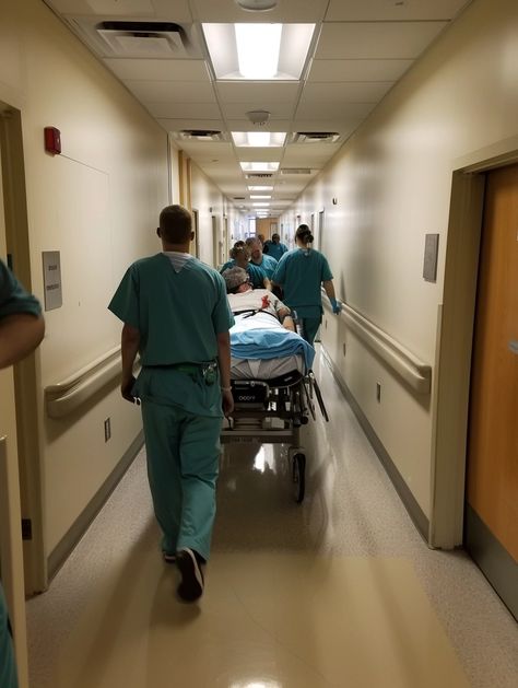 photo of hospital staff carrying patient on gurney in Miami hospital hallway, posted to Snapchat stories in summer in the style of hospital staff Hospital Fake Picture, Surgery Pictures Hospitals, Library Kiss, Bed Snapchat, Nature Futuristic, People In The Hospital, Hospital Snap, Uk Hospital, Indian Hospital