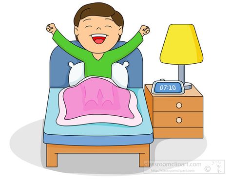 Good Habits For Kids, Up Animation, Graphic Design Images, Slaap Lekker, Morning Cartoon, Action Words, Cute Paintings, Getting Up Early, Kids Clipart