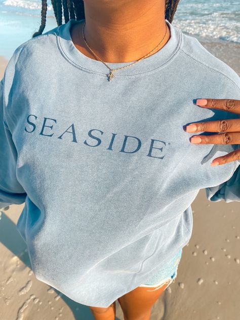 Seaside T Shirt, Seaside Style Clothes, Seaside Sweatshirt, Seaside Shirt, Crewneck Outfit, Florida Outfits, 13 Birthday, Seaside Florida, Beach Clothes