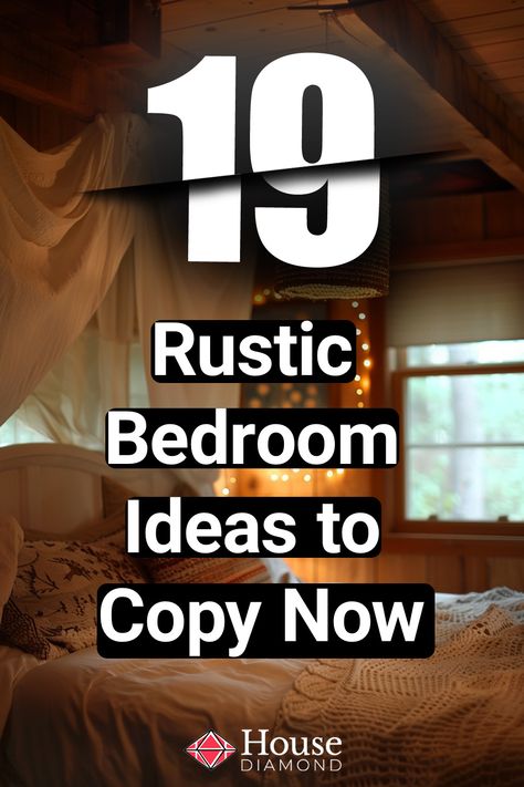 rustic bedroom ideas Bedroom Decor Between Two Windows, Country Bedroom Ideas For Couples, Rustic Bedroom Wallpaper, Man Cave Ideas Bedroom, Bedroom Design With Wooden Bed, Rustic Bedroom Design Farmhouse Style, Wood Accent Wall Master Bed, Rustic Wood Headboard Diy, Open Loft Bedroom Ideas