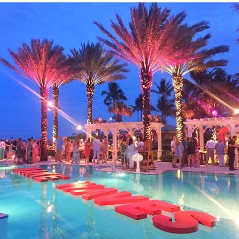 Santorini Party, Luxury Pool Party, Hamptons Pool, Night Pool Party, Havana Nights Party, Inside Pool, Miami Night, Rooftop Party, Hotel Party