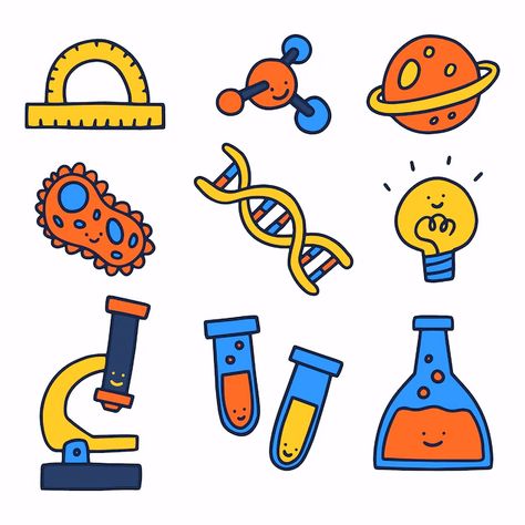 Free Vector | Premium vector | hand drawn national science day elements collection Science Day Rangoli Designs, Science Rangoli Designs, Science Day Drawing, Science Logo Design, Science Graphic Design, Science Elements, Science Vector, Science Logo, Miki Mouse