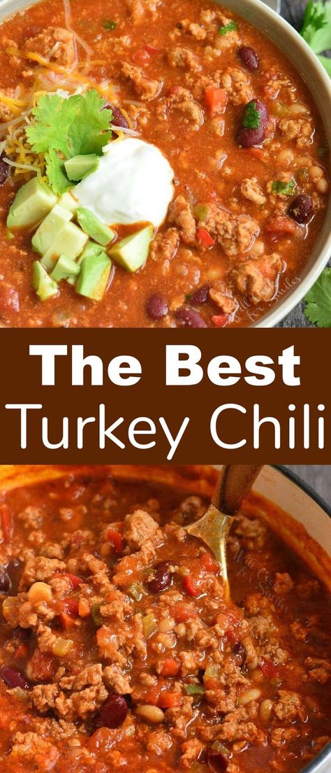 Best Turkey Chili Recipe, Best Turkey Chili, Instant Pot Turkey Chili, Ground Turkey Chili Recipe, Turkey Chili Recipe Easy, Healthy Turkey Chili, Easy Turkey Chili, Turkey Chilli, Ground Turkey Chili