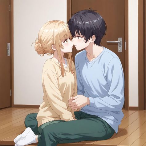 Cute😍😍 Anime Couples Sleeping, Cute Anime Couple, Anime Couples Hugging, Romantic Comedy Anime, Female Anime Characters, Mahiru Shiina, Characters From Movies, Anime Gangster, Manga Wallpaper