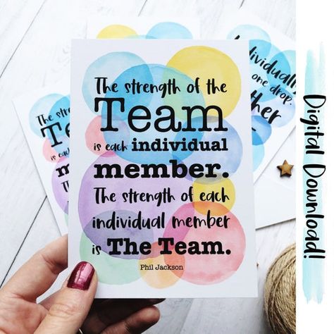 Team Appreciation Quotes, Team Appreciation, Appreciation Gifts Diy, Staff Appreciation Gifts, Team Quotes, Phil Jackson, Patience Quotes, Teamwork Quotes, Staff Motivation