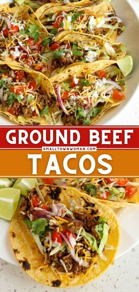 Best Ground Beef Tacos, Ground Beef For Tacos, Beef For Tacos, Best Taco Meat Recipe, Ground Beef Taco Meat, Beef Taco Recipe, Beef Taco Meat, Taco Recipes Ground Beef, Mexican Ground Beef