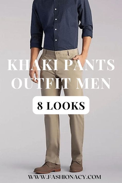 Khaki Pants Outfit Men Mens Khaki Pants Outfit, Men Khaki Pants Outfit, Khaki Pants Outfit Men, Mens Khaki Pants, Khaki Pants Outfit, Pants Outfit Men, Khaki Pants Men, Men Style Tips, Pants Outfit