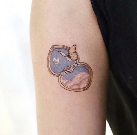 Sci Fi Tattoos, Mirror Tattoos, Whimsical Tattoos, 16 Tattoo, 4 Tattoo, Cute Tattoos For Women, Dainty Tattoos, Girly Tattoos, Subtle Tattoos