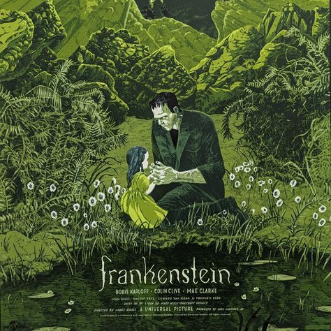 Classic Book Illustrations, Classic Frankenstein, Screenprint Illustration, Frankenstein Wallpaper, Frankenstein Illustration, Frankenstein Book, Frankenstein Art, Illustration Ideas, Inspirational Books To Read