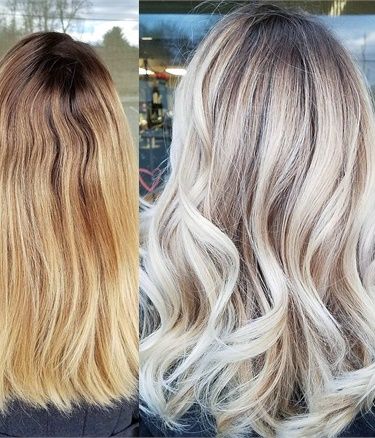 The Warm to Cool Blonde Hair Color Hacks Every Colorist Should Know - Hair Color - Modern Salon Warm To Cool Blonde, Blonde Hilites, Cool Blonde Hair Colour, Beige Blond, Brunette Ombre, Highlights Balayage, Hair With Highlights, Ice Blonde, Cool Blonde Hair