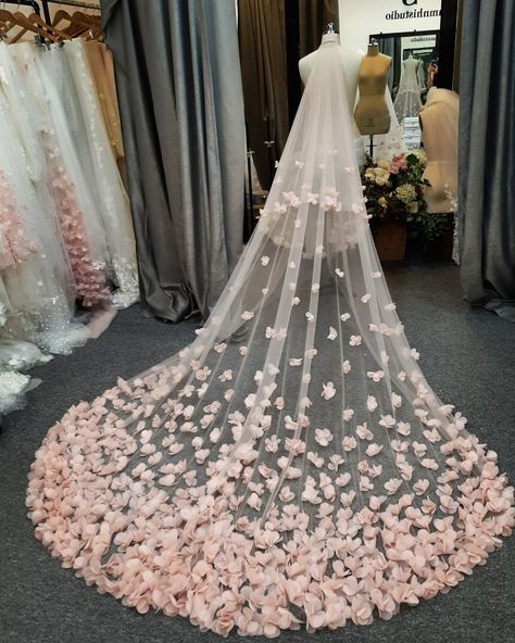 Pink Wedding Dress With Veil, Flower Veil Wedding, Veil Wedding Dress, Dress With Veil, Flower Veil, Japanese Wedding, Pink Wedding Dress, Veil Wedding, December Wedding