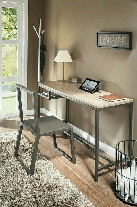 Minimal Workspace, Industrial Office Furniture, Meja Sofa, Computer Desk Design, Casa Country, Design Page, Office Furniture Design, Steel Furniture, Home Desk