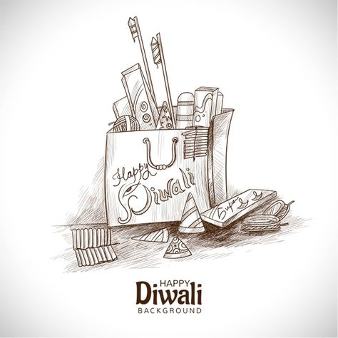 Hand drawn diwali crackers sketch | Free Vector #Freepik #freevector Diwali Crackers Drawing, Diwali Sketch Pencil, Diwali Sketch Drawing, Diwali Sketch, Diwali Animation, Diwali Vector, Diwali Crackers, Diwali Drawing, Mom Drawing