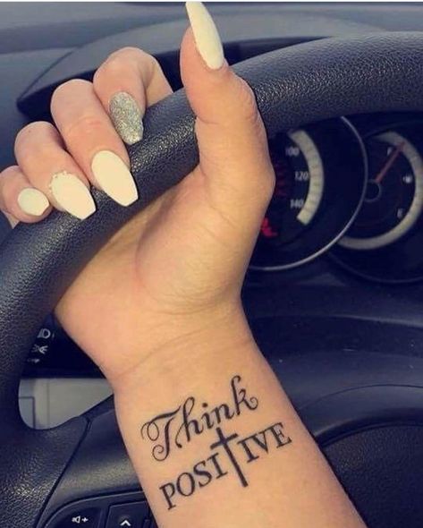 Yesss! A daily reminder to continue positive thinking. Thinking Tattoo, Tiny Tattoos For Women, Snakebites, Meaningful Tattoos For Women, Inspiration Tattoos, Small Meaningful Tattoos, Cat Tattoos, Disney Tattoo, Tiny Tattoo