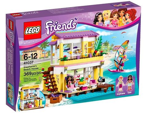 Lego Friends | Stephanie's Beach House (set# 41037) available in 2014 Lego Friends Sets, Lego Toys, Lego Architecture, Buy Lego, Friends Set, Building For Kids, Lego Friends, Toys R Us, Lego City