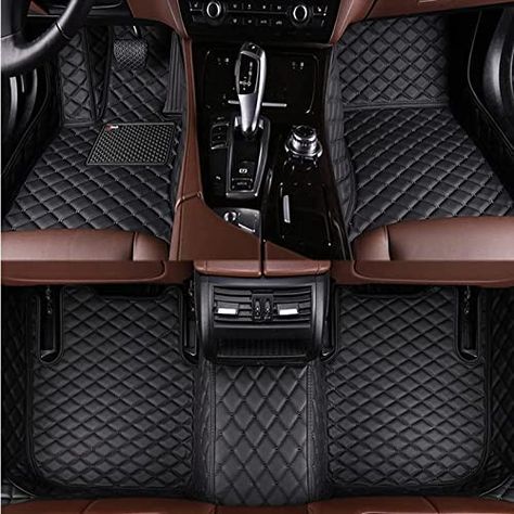 PRICES MAY VARY. These car mats can be easily removed for cleaning to keep your car interior looking at its best whilst the anti-slip backing will keep the mats secure.  car floor mat is made of environmentally friendly material, without harmful gas, providing driver and passengers with safe riding space and comfortable feeling.  Car Mats - Full Set Extra Info:  1.Anti-slip backing to keep your car mats in place  2.Universal fit with trim lines for optimum fit  3.Durable, waterproof rubber for u Mercedes Auto, Custom Car Floor Mats, Cadillac Ct6, Car Carpet, Vw Gol, Bmw Serie 3, Vw Tiguan, Vw Touareg, Volvo Xc60