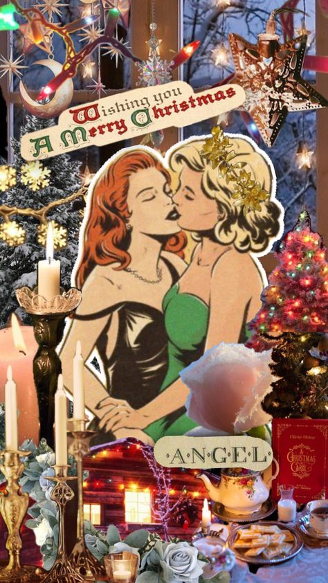 #wlw #lesbian #lesbianpride #christmas #sapphic Lesbian Christmas, Winter Magic, Christmas Aesthetic, Christmas Carol, Christmas Angels, Marry Me, Merry Christmas, Christmas