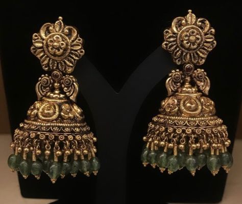 Jumkhi Earrings Gold, Buttalu Earrings Gold Nakshi, Antique Buttalu Gold, Gold Jhumki Indian Jewelry Earrings, Nakshi Jhumkas Gold Earrings, Nakshi Earrings Gold, Jumkis Indian Jewelry, Buttalu Earrings Gold Bridal, Jumkas Gold