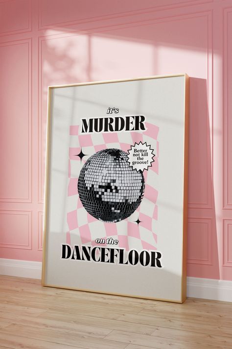 Retro Disco, Groovy Retro, Floor Art, On The Dance Floor, Digital Poster, The Dance, Dance Floor, Print Wall Art, Print Wall