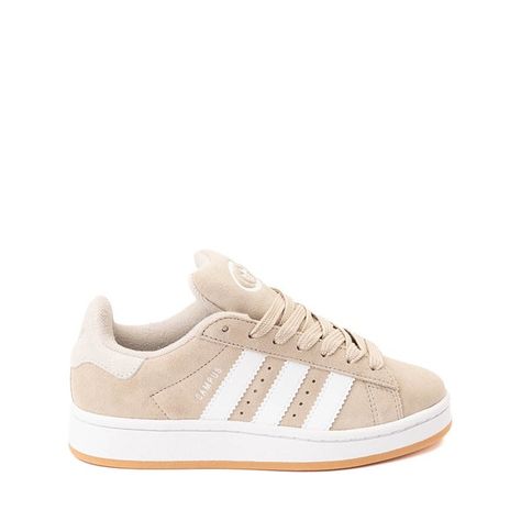 adidas Campus '00s Athletic Shoe - Big Kid - Wonder Beige / White / Gum Beige Campus 00s, Beige Adidas Campus, Fall Shoes 2024, Cute Running Shoes, Beige Adidas, Better Everyday, Pretty Sneakers, Trendy Shoes Sneakers