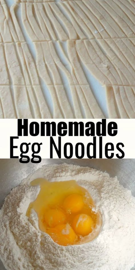 Homemade Egg Noodles Recipe | Serena Bakes Simply From Scratch Chicken With Homemade Noodles, Egg Noodles For Chicken Noodle Soup, Homemade Chicken Noodle Soup Noodles, Homemade Chicken Noodle Soup With Homemade Noodles, Chicken Soup Homemade Noodles, Grandmas Egg Noodles, Homemade Noodles And Gravy, Chicken Noodle Soup Homemade Noodles, Homemade Chicken And Noodles Crockpot