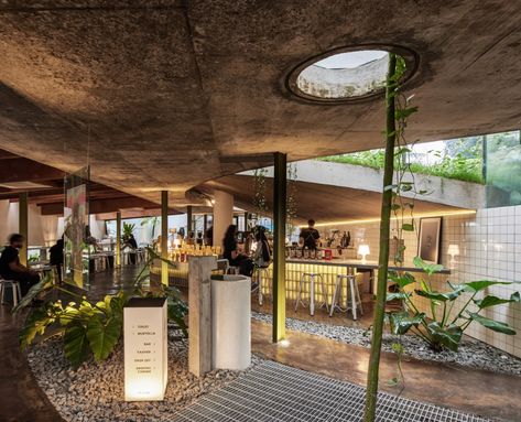 Gallery of Tanatap Ring Garden Coffee Shop / RAD+ar (Research Artistic Design + architecture) - 37 Cultural Center Architecture, Garden Coffee Shop, Backyard Cafe, Resturant Design, Coffee House Design, Garden Coffee, Coffee Shops Interior, Outdoor Cafe, Garden Cafe