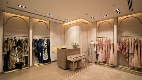 pankaj and nidhi | Studio Incept Small Boutique Interior Design Indian, Boutique Interior Design Indian, Luxury Boutique Interior, Small Boutique Interior Design, Boutique Shop Interior, Small Boutique Interior, Botique Interiors, Fashion Retail Interior, Bridal Boutique Interior