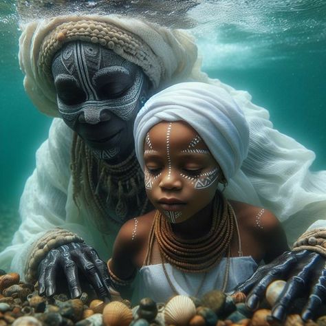 Yoruba Orishas Deities, Oshun Photoshoot Ideas, Hoodoo Fashion, Ancestral Aesthetic, Ancestors Spiritual Art, Afrocentric Art Goddesses, Black Spirituality, African Magic, Yoruba Deities