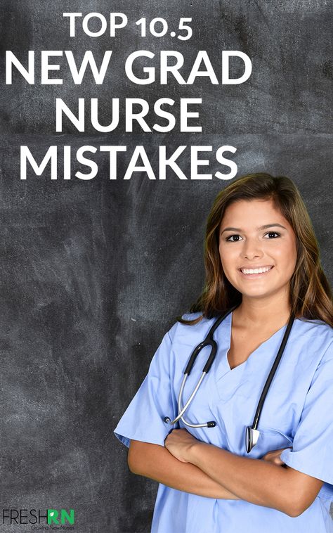 Top 10 New Grad Nurse Mistakes. Which of these common nurse mistakes have you made? Check out these common mistakes and how you can avoid them, even if you aren't a new nurse. #FreshRN #nurse #nurses #newgradnurse #nursemistakes #nursetips Pre Op Nurse, Crna School, Nursing Procedures, Nurse Skills, Med Surg Nursing, New Grad Nurse, Healthy Book, Pharmacy Tech, Becoming A Nurse