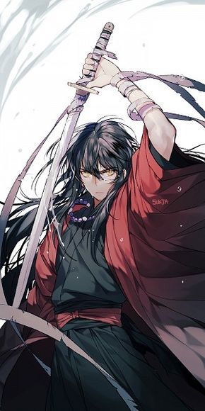 InuYasha | Human InuYasha as an swordsman? This is SUPER awesome! Top Anime Series, Amor Inuyasha, Inuyasha Love, Seshomaru Y Rin, Inuyasha And Sesshomaru, Inuyasha Fan Art, Samurai Anime, Kagome And Inuyasha, Kagome Higurashi