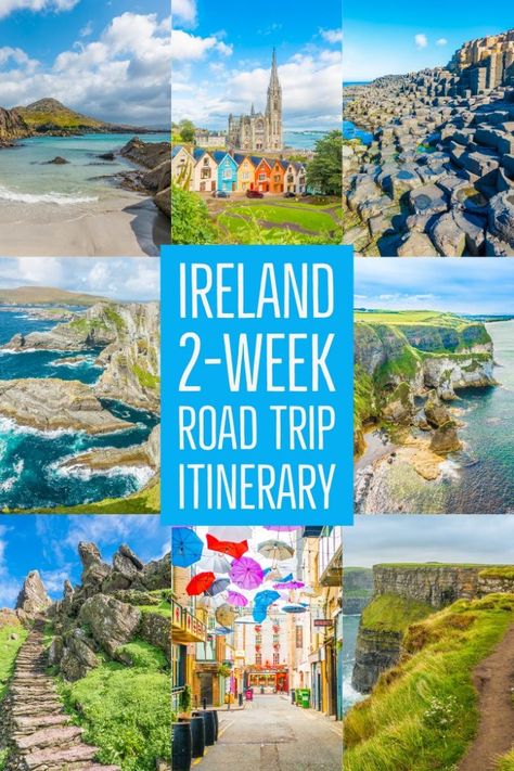 Ireland 2-Week Itinerary Ireland Road Trip Itinerary, Ireland Road Trip, Ireland Itinerary, Copenhagen Travel, Perfect Road Trip, Ao Nang, Itinerary Planning, Couple Travel, Ireland Vacation