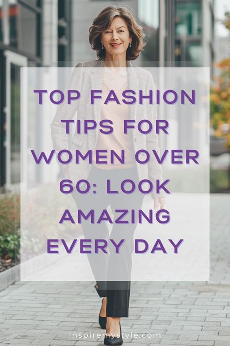 fashion for women over 60 outfits Casual Outfits For Over 60, 60 Women Fashion, Trendy Grandma Outfits, Dressing In Your 60's Style, Clothes For Women Over 60 Casual Classy Pants, Over 60 Styles For Women, Styles For Over 60 Women, Over Sixty Fashion Outfits, How To Dress Stylish