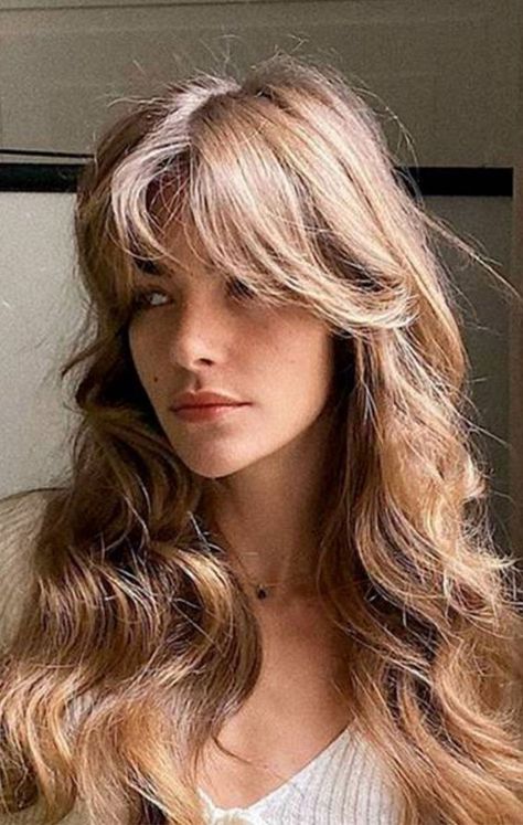 37. Curl Long Hair with Curtain Bangs Whether you called it curtain bangs or fringe bangs, it doesn’t matter. The matter is, it’s a... Hairstyles For Curtain Bangs, Overnight Hairstyles, Curls For Long Hair, Bangs With Medium Hair, Long Bangs, Curly Hair With Bangs, Long Hair With Bangs, Long Layered Hair, Short Hair With Bangs