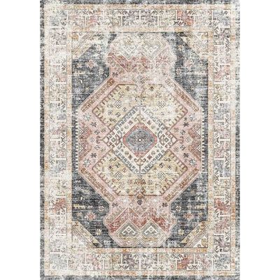 Updated Traditional, Washable Rug, Orange Rugs, Washable Area Rugs, Traditional Area Rugs, Machine Washable Rugs, Home Rugs, Amelie, Blue Rug