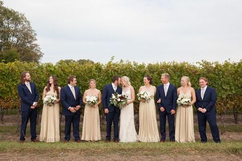 Champagne Bridesmaid Dresses With Navy Blue Groomsmen, Champagne And Navy Wedding Theme, Navy Blue And Champagne Wedding Theme, Champagne And Blue Wedding Theme, Champagne Navy Wedding, Champagne Navy Blue Wedding, Navy Blue Champagne Wedding, Champagne And Navy Blue Wedding, Champagne And Navy Wedding